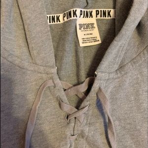 PINK Victoria's Secret Sweaters - Grey Hoodie! PINK Victoria's Secret Sweaters - Grey Hoodie!